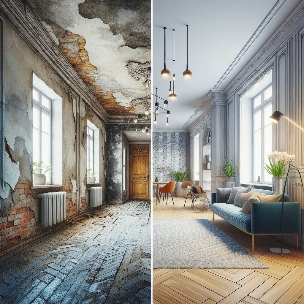 Saniertes Zimmer